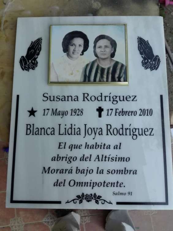 Fotos de Placas de marmol para lapidas en Puerto Cortés, Honduras